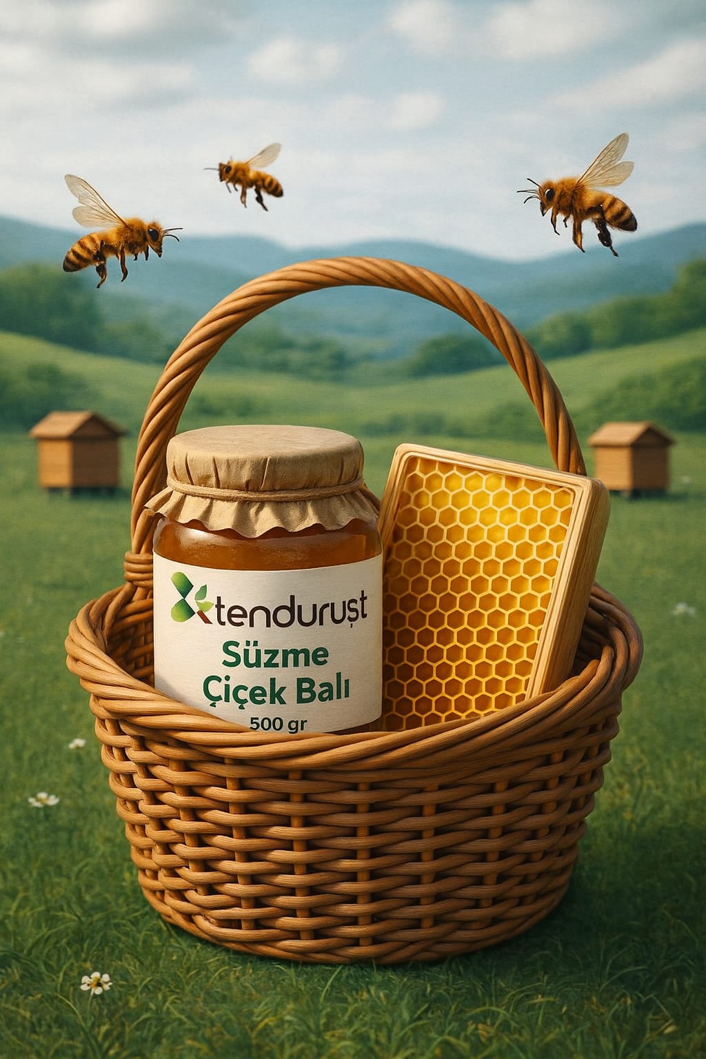 TENDURUST Süzme Çiçek Balı 500 gr